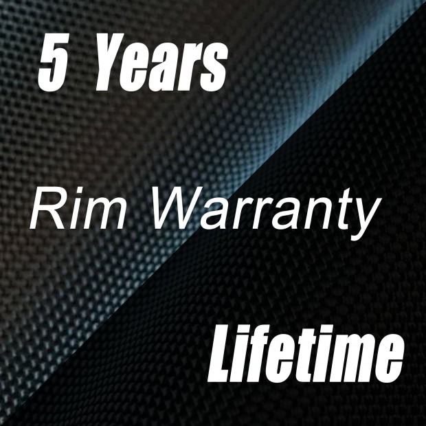 Carbon Rim 5 Years & Lifttime Warrantty