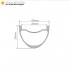Aro de Carbono 27.5er / 29er 40x30mm Ancho Interno 34mm Tubeless Hookless Simétrico / Asimétrico para MTB, Aro para E-Bike
