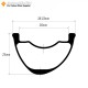 Llanta de bicicleta de carbono FALSH 32", ancho interno 38,33x25 mm, profundidad 30 mm, sin cámara sin gancho asimétrico, peso 440 g