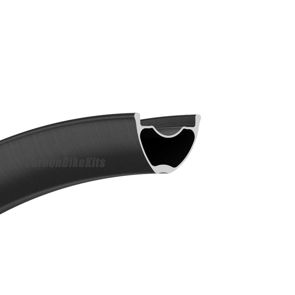 FALSH 32-Inch Carbon Bicycle Rim 38.33x25mm Tubeless Hookless ...