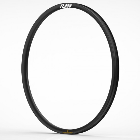 Llanta de bicicleta de carbono FALSH 32", ancho interno 38,33x25 mm, profundidad 30 mm, sin cámara sin gancho asimétrico, peso 440 g