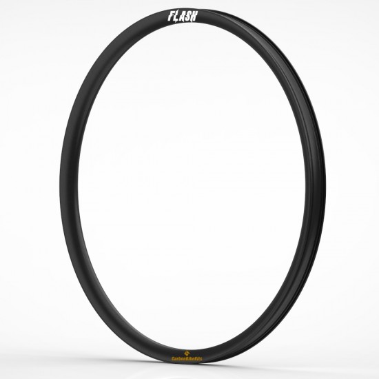 FALSH 32" Carbon Bicycle Rim 40x25mm inner Width 33mm Tubeless Hookless Asymmetric 460g 