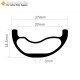 320g Ultraligero 29 pulgadas Carbono 37x18.5mm Ancho interno 30mm Tubeless Hookless Asimétrico Aro MTB, Aro para E-Bike 320g Ultraligero 29 pulgadas Carbono 37x18.5mm Ancho interno 30mm Tubeless Hookless Asimétrico Aro MTB, Aro para E-Bike