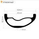 360g Ultralight 29er Carbon 42x18.5mm inner Width 35mm Tubeless Hookless Asymmetric MTB Rim