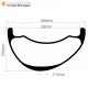 29er carbono 45x25mm ancho interior 39mm sin cámara Hookless asimétrico llanta MTB, llantas para E-Bike 29er carbono 45x25mm ancho interior 39mm sin cámara Hookless asimétrico llanta MTB, llantas para E-Bike