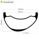 29er Carbon 45x25mm inner Width 39mm Tubeless Hookless Asymmetric MTB Rim,E-Bike Rims