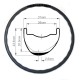 Llantas de carbono ligeras de 305 g 29er XC onduladas 31x23,5 mm de ancho interno 24 mm sin cámara y sin gancho asimétricas para MTB. Ruedas para bicicletas eléctricas. Llantas de carbono ligeras de 305 g 29er XC onduladas 31x23,5 mm de ancho interno 24 mm sin cámara y sin gancho asimétricas para MTB. Ruedas para bicicletas eléctricas.