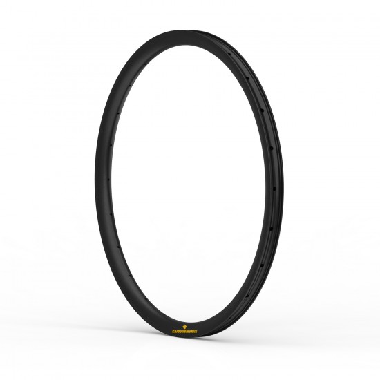 26 pulgadas (559mm) / 27,5 pulgadas (584mm) / 29 pulgadas (622mm) 24x24mm Ancho interno 19,6mm Tubeless Hookless Aro de carbono para Handbike y Velomóviles