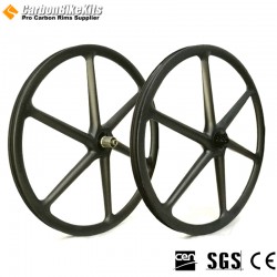 27.5er Rueda MTB de 6 Radios de Carbono