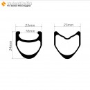 Aro para Bicicleta de Carretera 700C 24x23mm Clincher / Tubular