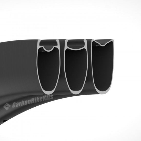 Aros para Bicicleta de Carretera 700C 45x25mm Clincher / Tubular Aros para Bicicleta de Carretera 700C 45x25mm Clincher / Tubular