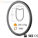 700C 45x25mm llanta para bicicleta de carretera tubular clearance