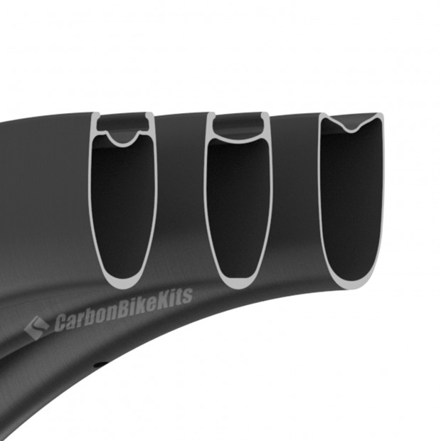 700C 50x25mm 开口/管胎公路自行车轮圈 700C 50x25mm 开口/管胎公路自行车轮圈