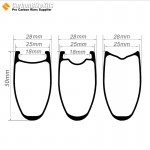 700C 50x25mm Jantes pour Vélo de Route à Pneus / Boyaux