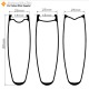 Aros para Bicicleta de Carretera 700C 88x25mm Clincher / Tubeless / Tubular Aros para Bicicleta de Carretera 700C 88x25mm Clincher / Tubeless / Tubular
