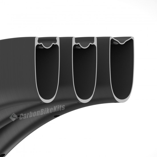 400g Ultraligero 700C 50x26mm Tubeless Hookless / Aro para Bicicleta de Carretera 400g Ultraligero 700C 50x26mm Tubeless Hookless / Aro para Bicicleta de Carretera