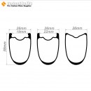 340g Ultraligero 700C 38x26mm Tubeless Hookless / Aro para Bicicleta de Carretera