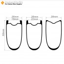 400g Ultraligero 700C 50x26mm Tubeless Hookless / Aro para Bicicleta de Carretera