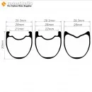 700C 30x28mm  Carbon Tubeless Hooked/Hookless/Tubular Road Bike Rim