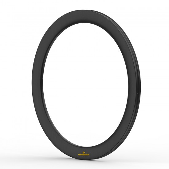 405g Ultralight 700C 55x31mm Symmetric Carbon Tubeless Gravel / CX Rim Big Hole Center Distance
