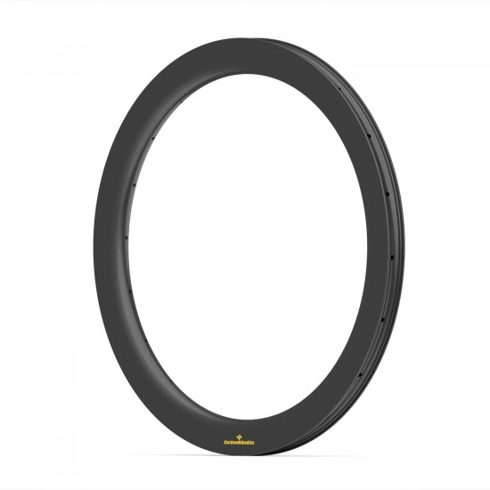 Aro de Carbono 700C 45x29mm Asimétrico Tubeless con Gancho/Sin Gancho para Gravel / CX Aro de Carbono 700C 45x29mm Asimétrico Tubeless con Gancho/Sin Gancho para Gravel / CX