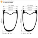 Aro de Carbono 700C 45x29mm Asimétrico Tubeless con Gancho/Sin Gancho para Gravel / CX Aro de Carbono 700C 45x29mm Asimétrico Tubeless con Gancho/Sin Gancho para Gravel / CX