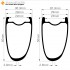 700C 50x29mm Asymmetric Carbon Tubeless / Tubless Hookless Road Bike Rim