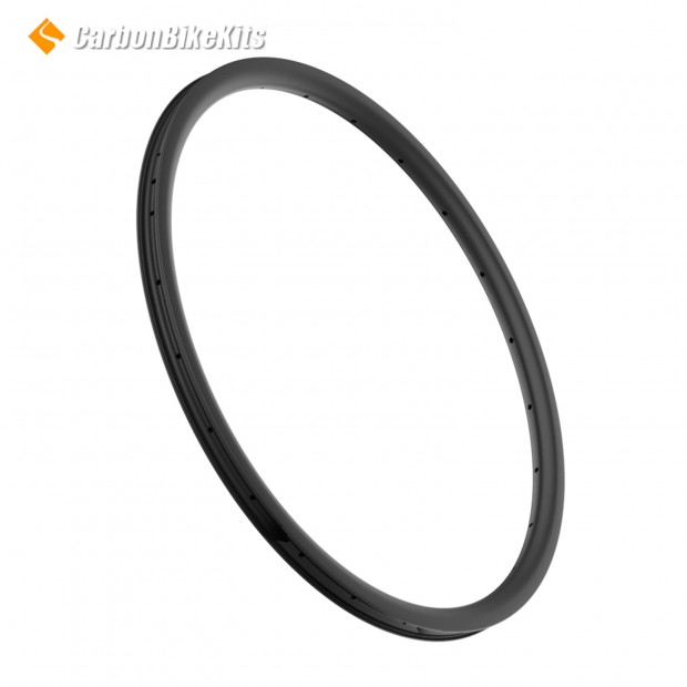 700C 32x30mm 非対称カーボン チューブレス フック式/フックレス グラベル/CXリム