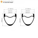 700C 30x31mm Carbon Tubeless Hooked /Hookless Gravel / CX Rim