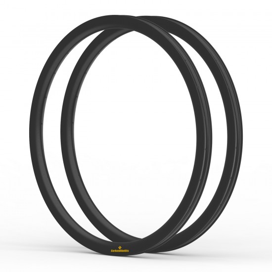 320g Ultra-ligero 700C 35x32mm Aro de Carbono Asimétrico Tubeless para Rueda de Gravel / CX 320g Ultra-ligero 700C 35x32mm Aro de Carbono Asimétrico Tubeless para Rueda de Gravel / CX