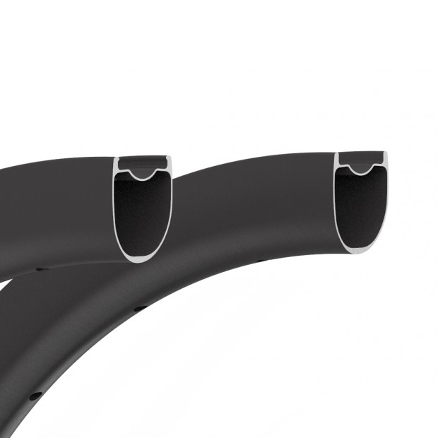 Ultraleicht 700C 40x32mm Asymmetrische Carbon Tubeless Gravel / CX Felge Ultraleicht 700C 40x32mm Asymmetrische Carbon Tubeless Gravel / CX Felge