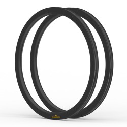 345g Ultraleicht 700C 40x32mm Asymmetrische Carbon Tubeless Gravel / CX Felge