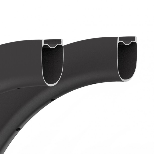 Ultralight 700C 60x32mm Asymmetric Carbon Tubeless Gravel / CX Rim Ultralight 700C 60x32mm Asymmetric Carbon Tubeless Gravel / CX Rim