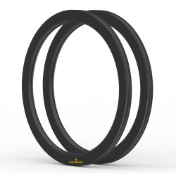 375g Ultraleicht 700C 50x32mm Asymmetrische Carbon Tubeless Gravel / CX Felge