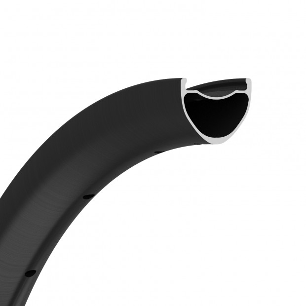 700C 30x36mm Ruota in Carbonio Simmetrica Tubeless per Gravel / CX 700C 30x36mm Ruota in Carbonio Simmetrica Tubeless per Gravel / CX