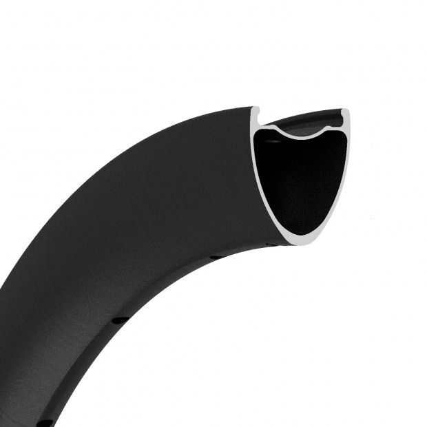 700C 40x36mm Ruota in Carbonio Simmetrica Tubeless per Gravel / CX 700C 40x36mm Ruota in Carbonio Simmetrica Tubeless per Gravel / CX