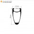 650C 38x21mm Llanta Clincher de Carbono para Bicicleta de Carretera Rueda para Handbike (571mm)