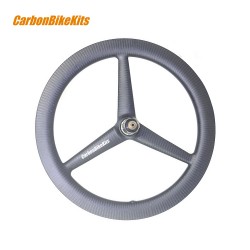 Rueda de Carbono 20 pulgadas 406mm Tri Spokes Cubierta Ancho 25mm
