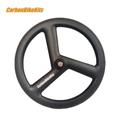 Rueda de Carbono de Tres Radios 20 Pulgadas 451mm Clincher Ancho 26mm