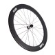 Ruedas de carbono para bicicleta de carretera 700C 60x26mm Tubeless Hookless / Tubular Freno de disco DT SWISS Hub