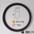 700C 50x23mm Llanta Clincher de Carbono con Superficie de Freno de Aleación para Bicicleta de Carretera