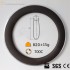700C 80x25mm Llanta Clincher de Carbono con Superficie de Freno de Aleación para Bicicleta de Carretera