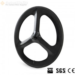 Rueda de 3 radios 700C 23mm de ancho Clincher / Tubular