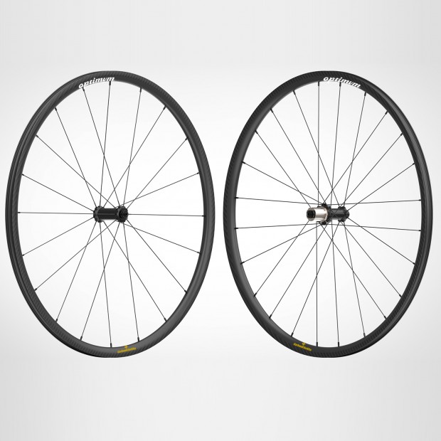 OPTIMVM™️ 995g Ultraligero 700C 25x25mm Juego de ruedas para bicicleta de carretera con freno de llanta