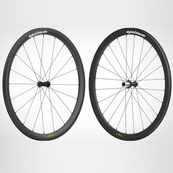 OPTIMVM™️ Juego de Ruedas de Bicicleta de Carretera de Carbono Completo