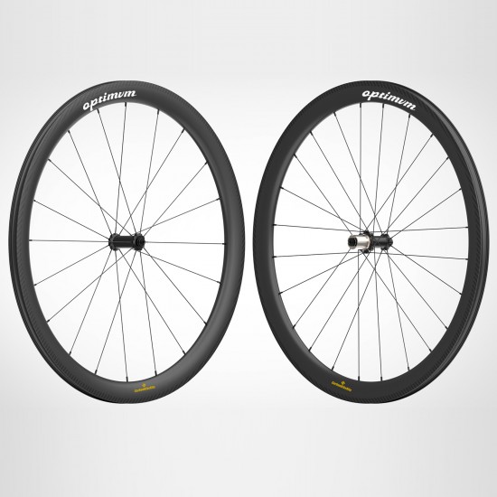OPTIMVM™️ 1216g Ultraleicht 700C 50x26mm Straßenrad Felgenbremse Laufradsatz