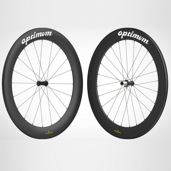 OPTIMVM™️ Juego de Ruedas de Bicicleta de Carretera de Carbono Completo