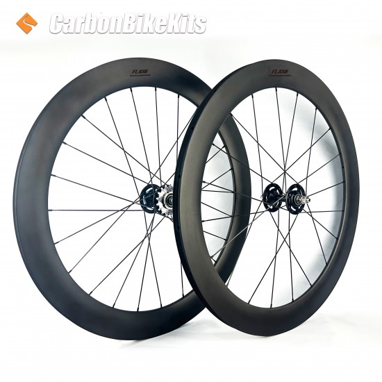 FLASH™️ 700C Full Carbon Track Wheelset 38/50/60/88mm