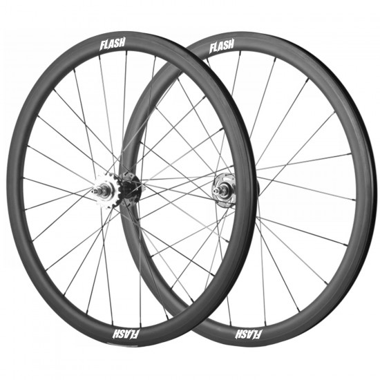 FLASH™️ 700C Full Carbon Track Wheelset 38/50/60/88mm