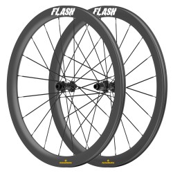 700C 45x31mm Carbon Tubeless Hooked /Hookless Gravel / CX Wheelset with Blade Carbon Spokes